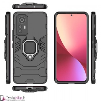 Sustiprintas dėklas 4in1 - juodas (telefonui Xiaomi 12 Lite)